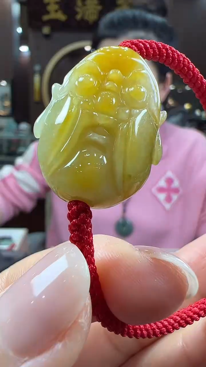 【闪购商品】翡翠挂件未镶嵌罗汉头手绳