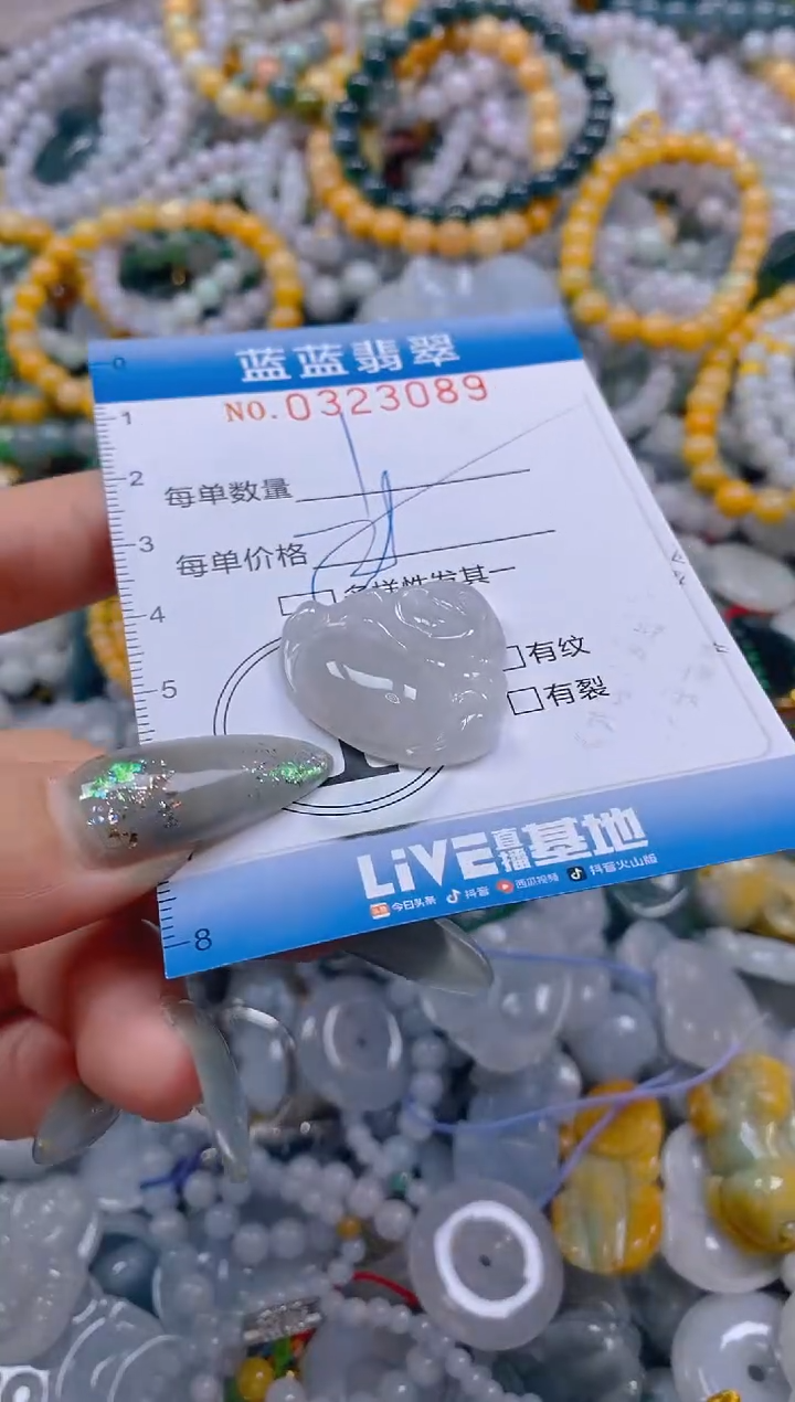 翡翠未镶嵌颈饰闪购0323089多样性发其一