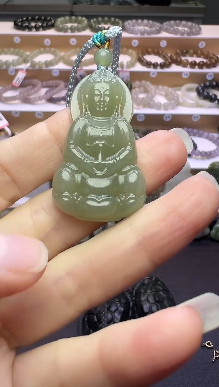 颈饰未镶嵌和田玉207号链接有棉