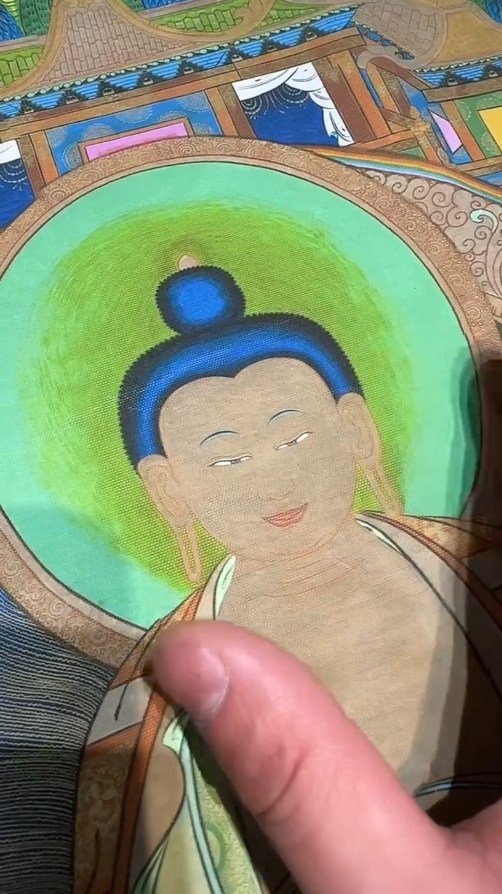 卷轴画【主播精品】高端卷轴画——唐卡AA137释迦摩尼