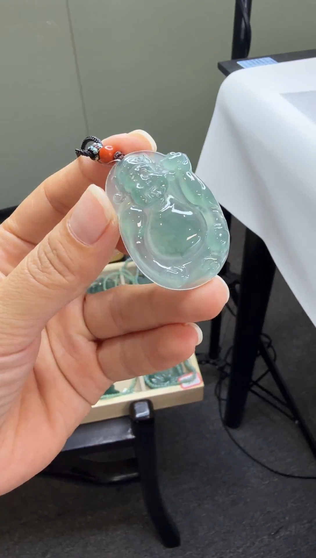 吊坠(不含链)未镶嵌翡翠财神爷