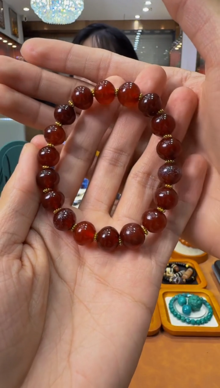 玛瑙/玉髓手串未镶嵌C*C玛瑙珠手串（链接4）尾款4