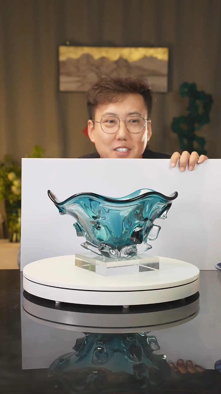 【闪购商品】雅致水晶陶瓷瓷片艺术摆件礼品