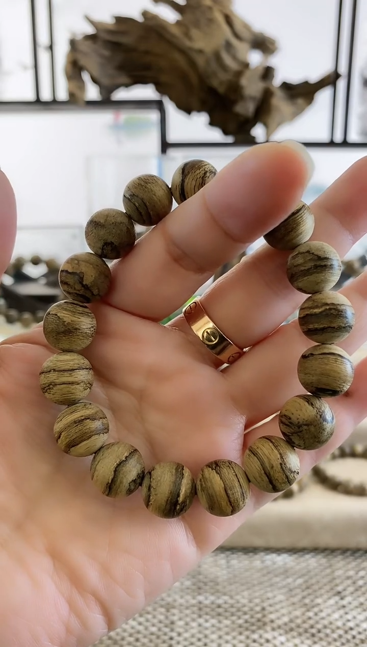 【闪购商品】沉香手串正区达拉干虎斑百年老料13+MM手串