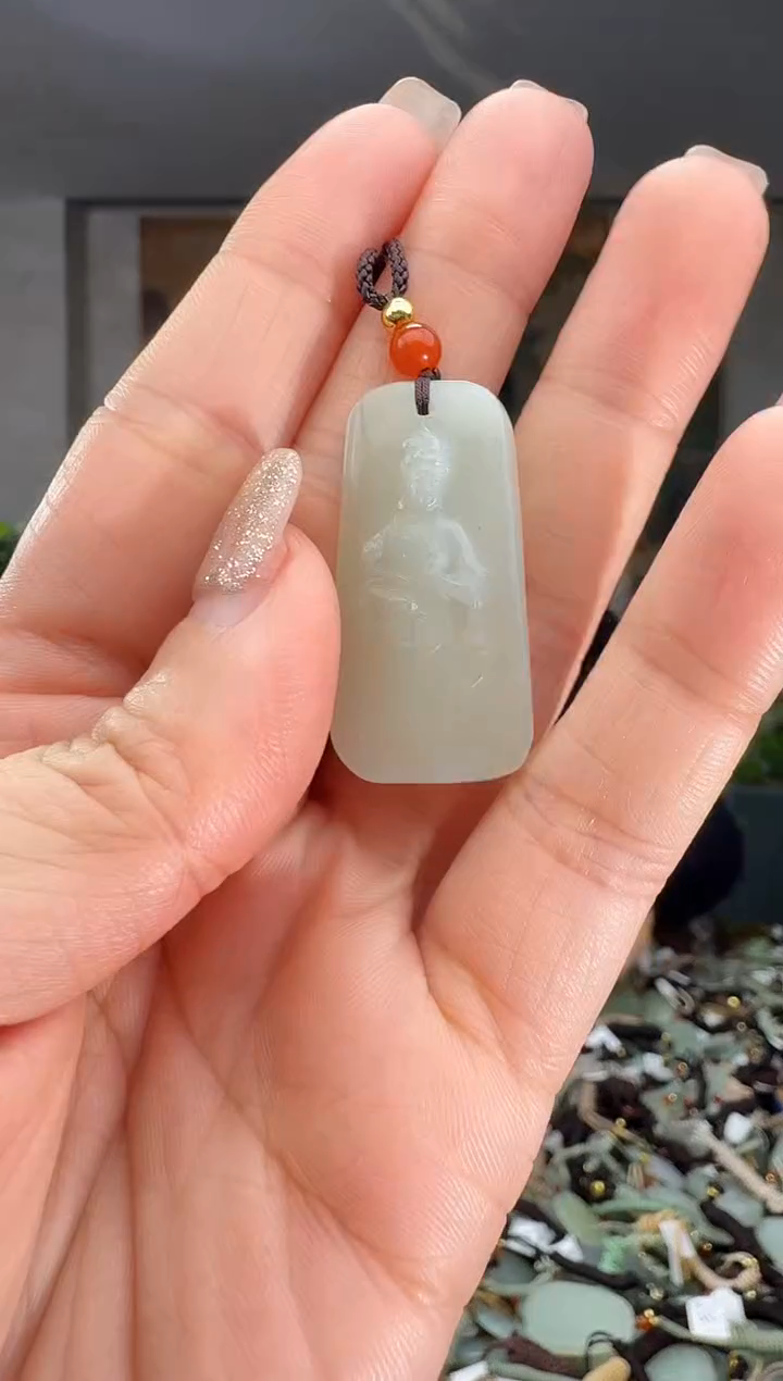 颈饰未镶嵌和田玉拍一发一多样性发货