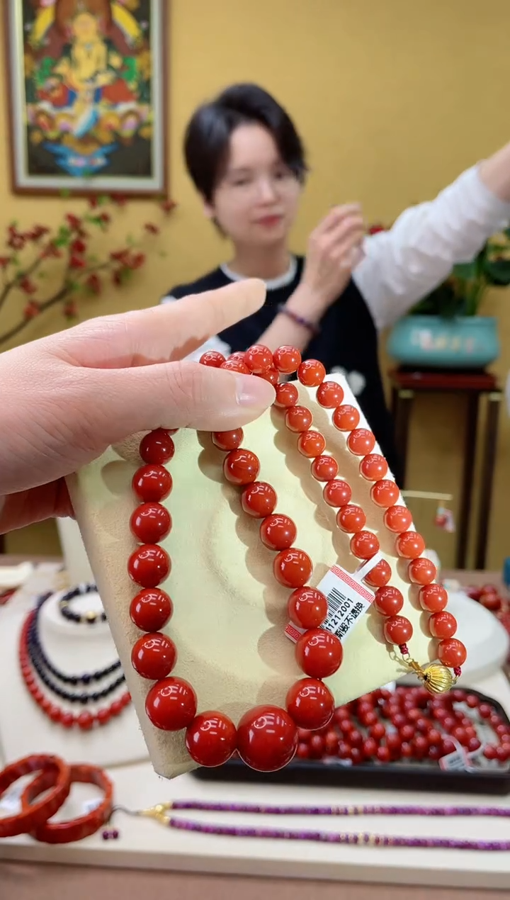 【闪购商品】南红玛瑙颈饰18K金镶嵌@@ZY41212001