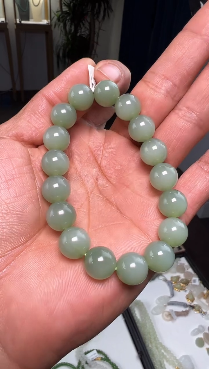 【闪购商品】和田玉手串未镶嵌和田玉手串多样性发货拍一发一卡12