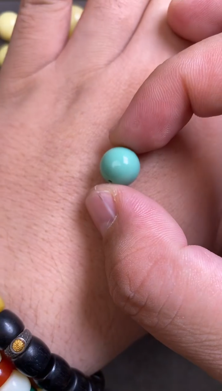 未镶嵌绿松石珠宝奇石11mm