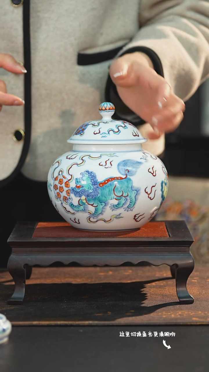 【闪购商品】中国官窑斗彩非遗传承人—涂杏花