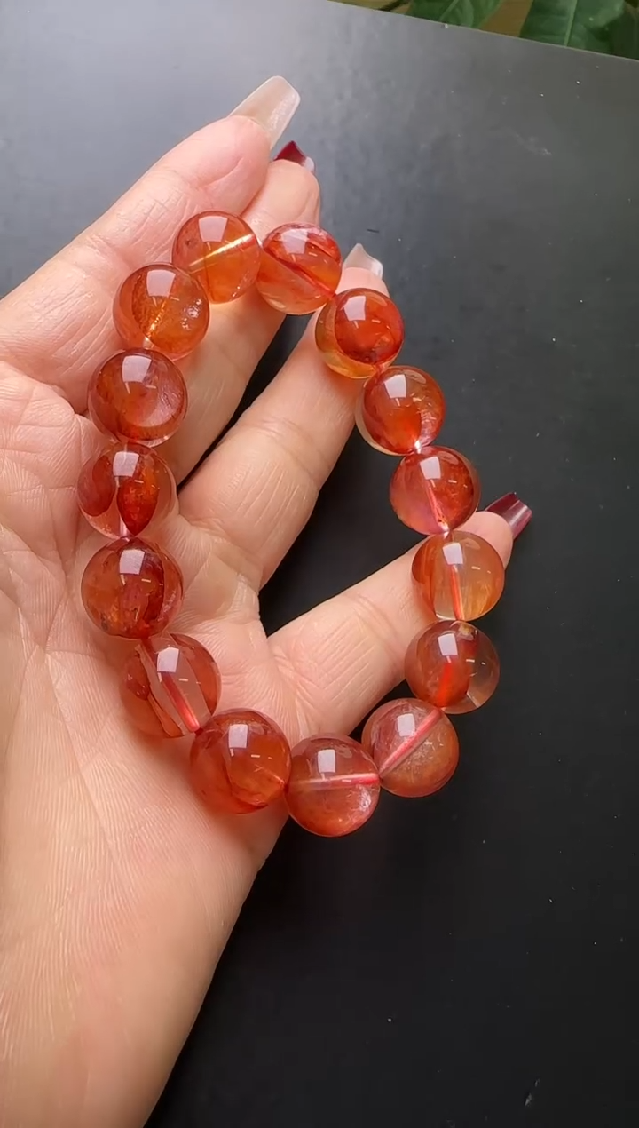 【闪购商品】水晶手串未镶嵌糖纸胶花手串14m+X37956