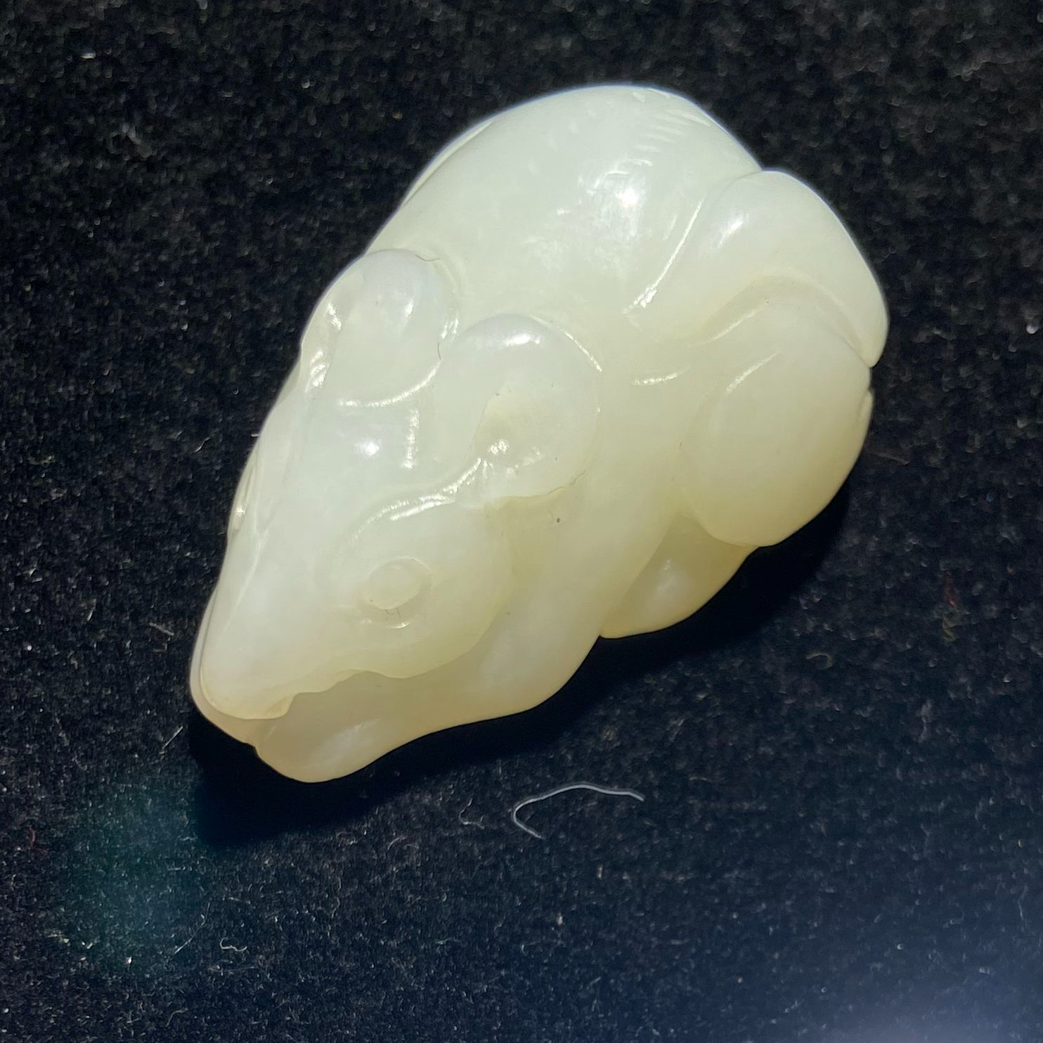 【民国】保真和田玉挂件数钱瑞鼠题材大展北京文物商店609493