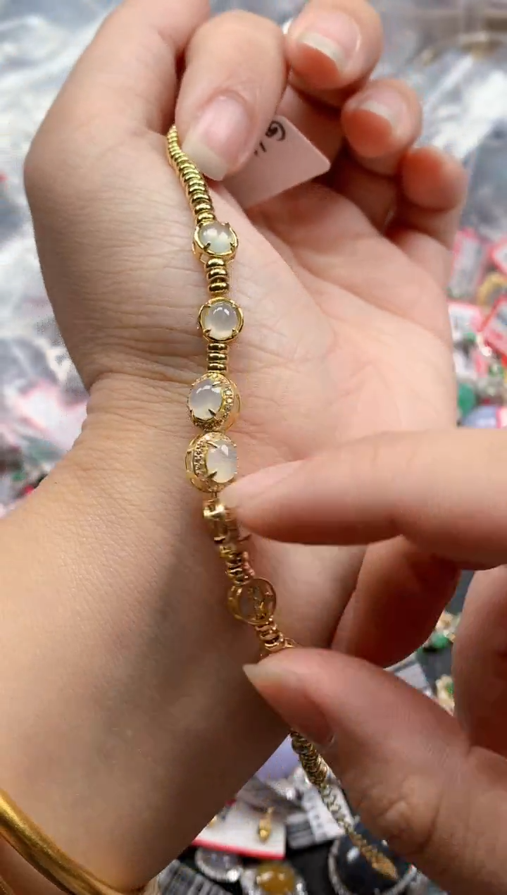 银S925镶嵌戒指翡翠天然A货缅甸翡翠