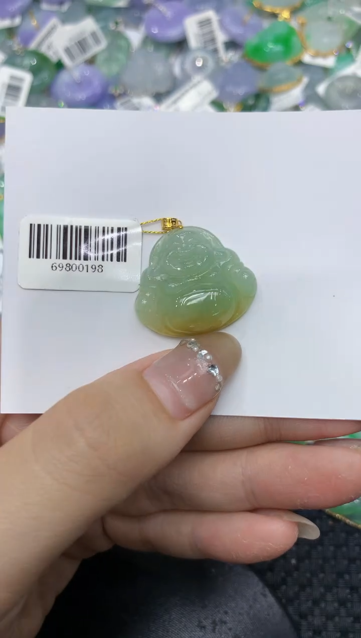 【闪购商品】翡翠颈饰18K金镶嵌2222222222