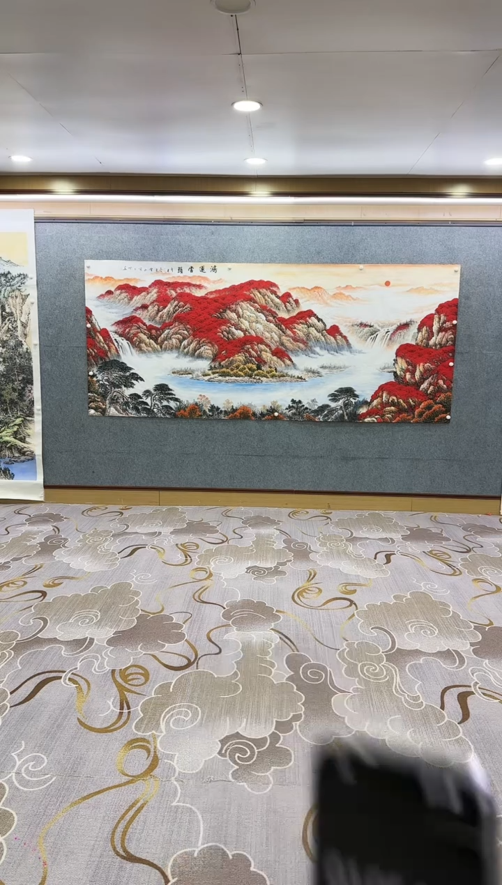 绘画阿*?Y-刘雪红-大丈二-山水画