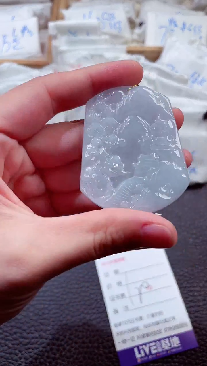 翡翠未镶嵌颈饰00009223