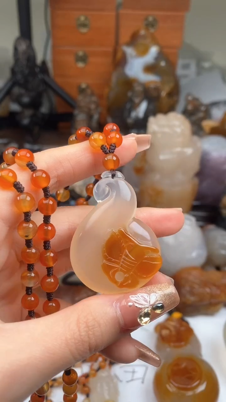 【闪购商品】玛瑙/玉髓颈饰未镶嵌AA