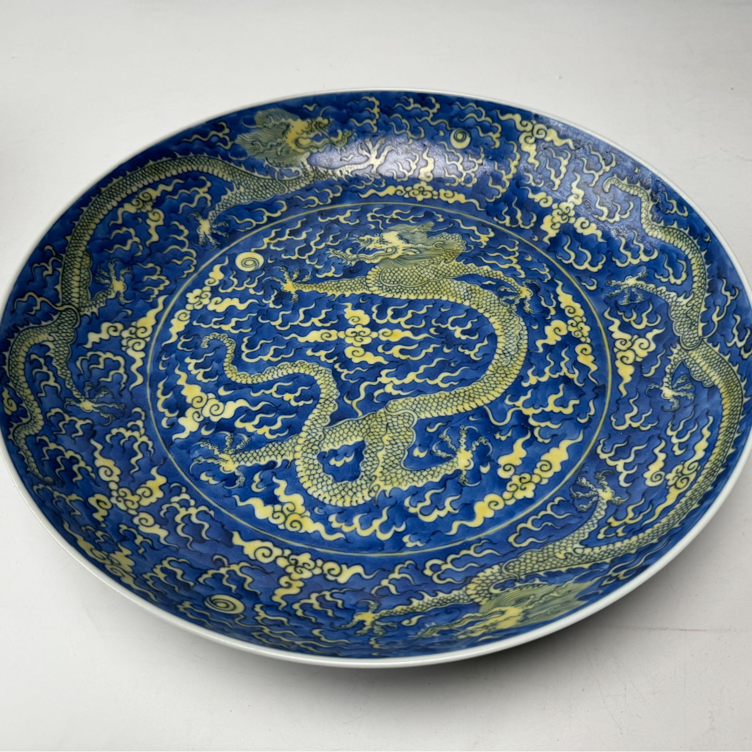 清康熙龙纹盘BY23X0213