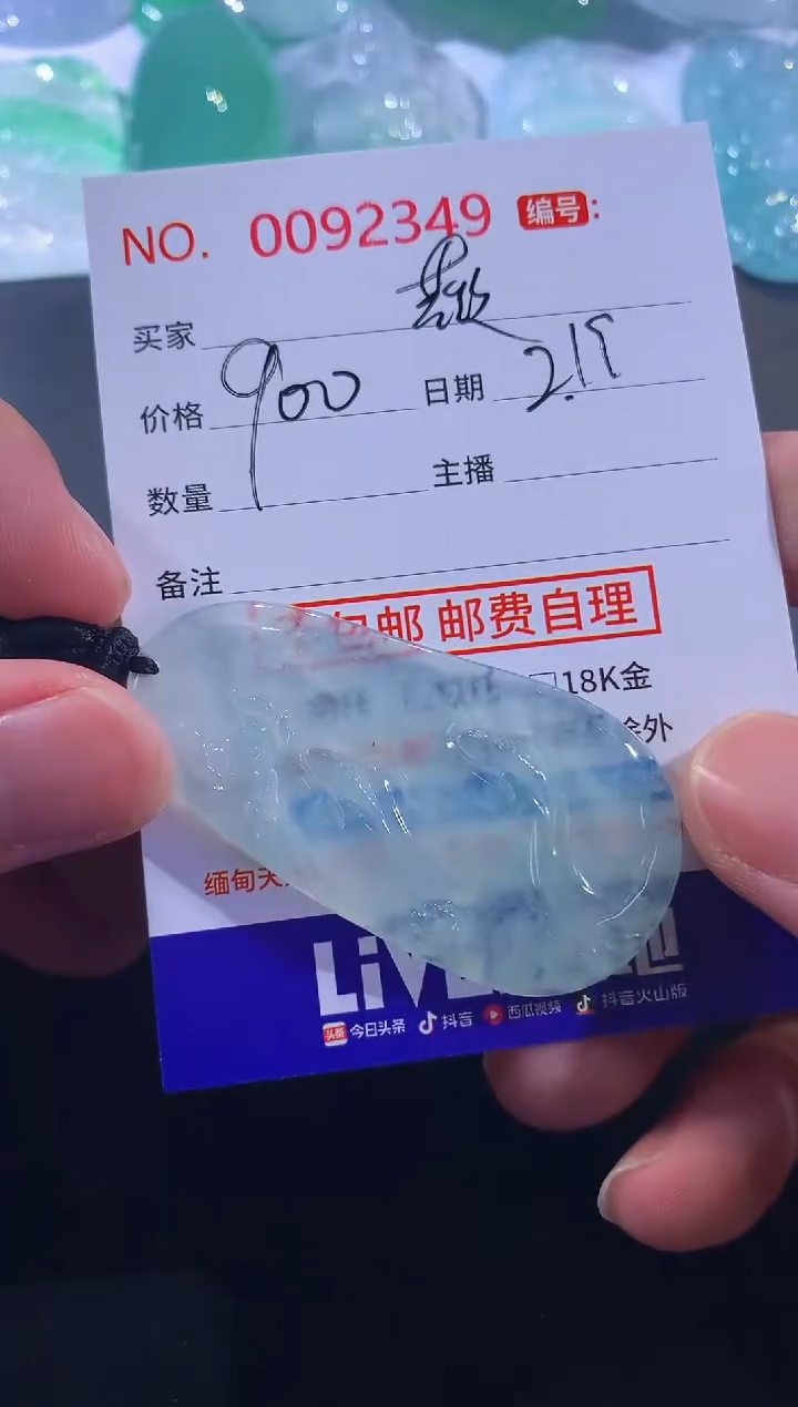 【闪购商品】翡翠颈饰未镶嵌薇