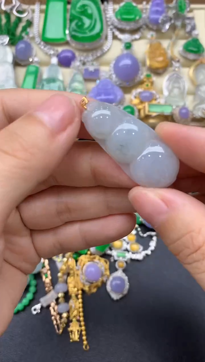 【闪购商品】翡翠颈饰18K金镶嵌33-中国好珍宝