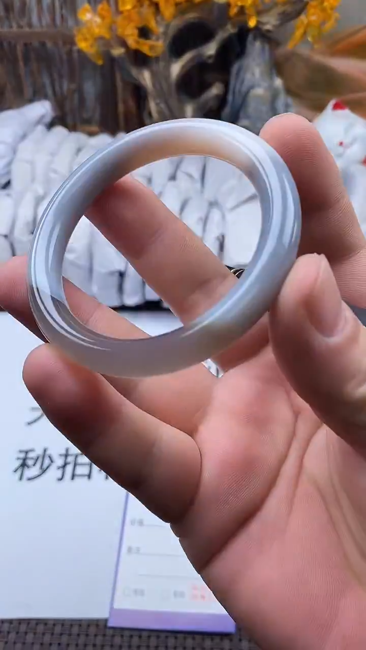 手镯玛瑙/玉髓未镶嵌194-54/5(多样性发货看清圈口下单）