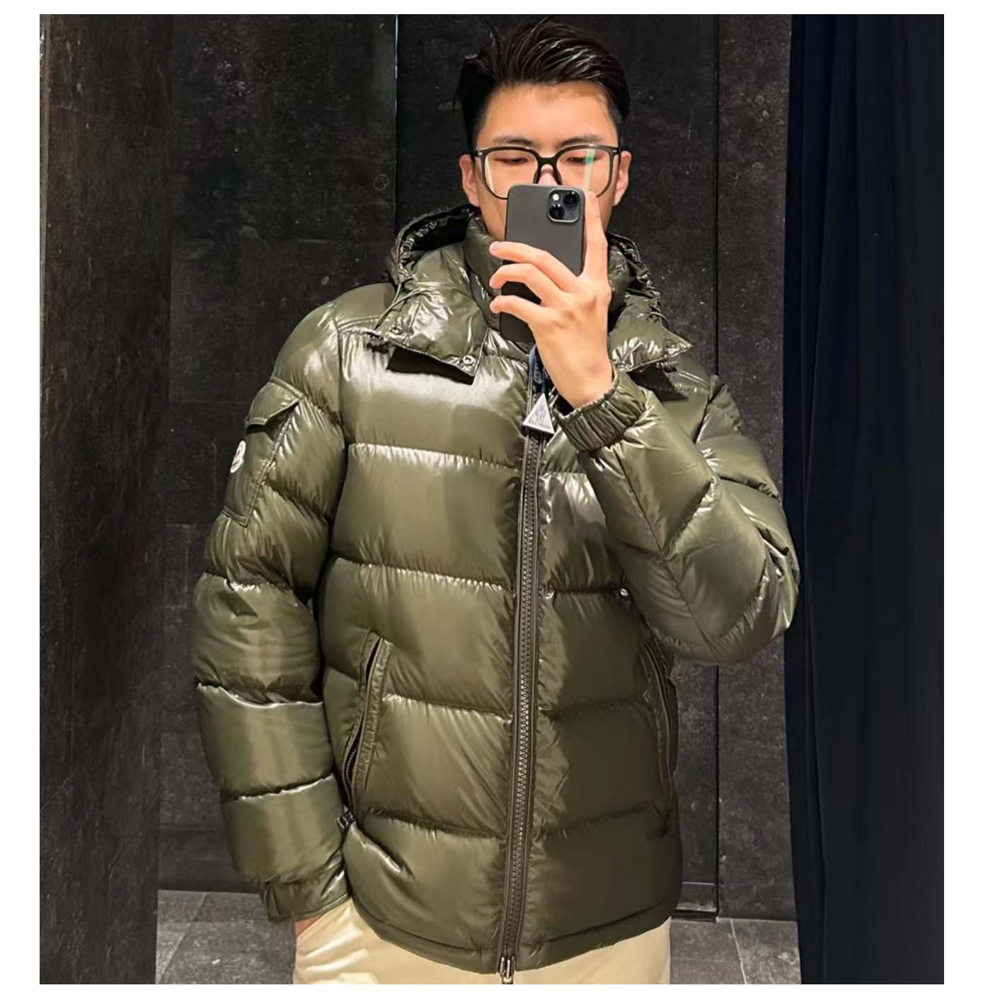 未使用 MONCLER 盟可睐/GG/男女同款maya兄弟款leanm羽绒服 福利