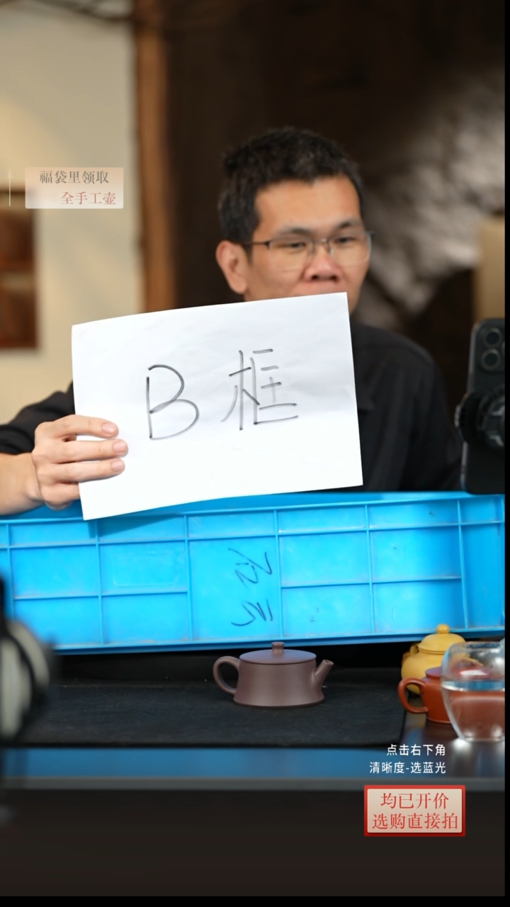 茶壶紫砂B框 全手工  随机一把  不挑不选 