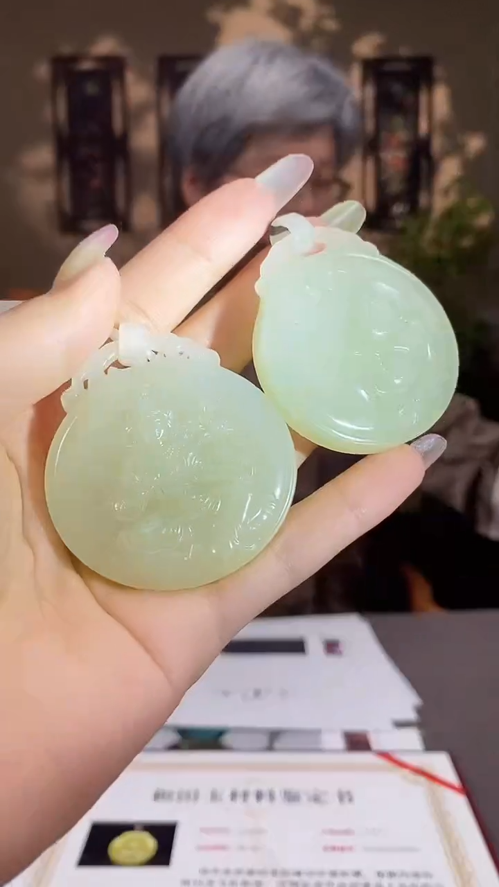 和田玉未镶嵌颈饰C946