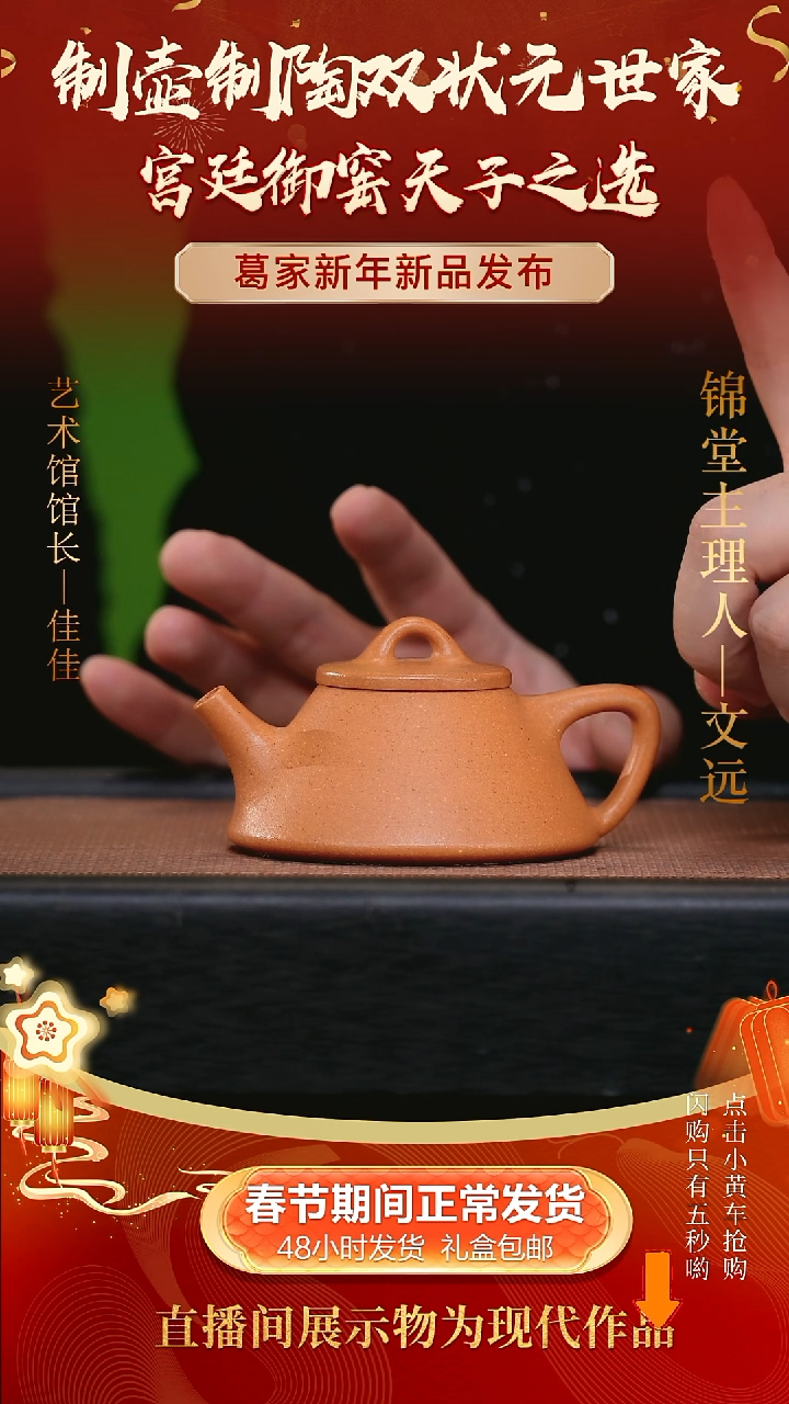 【闪购商品】紫砂茶壶葛家手工紫砂