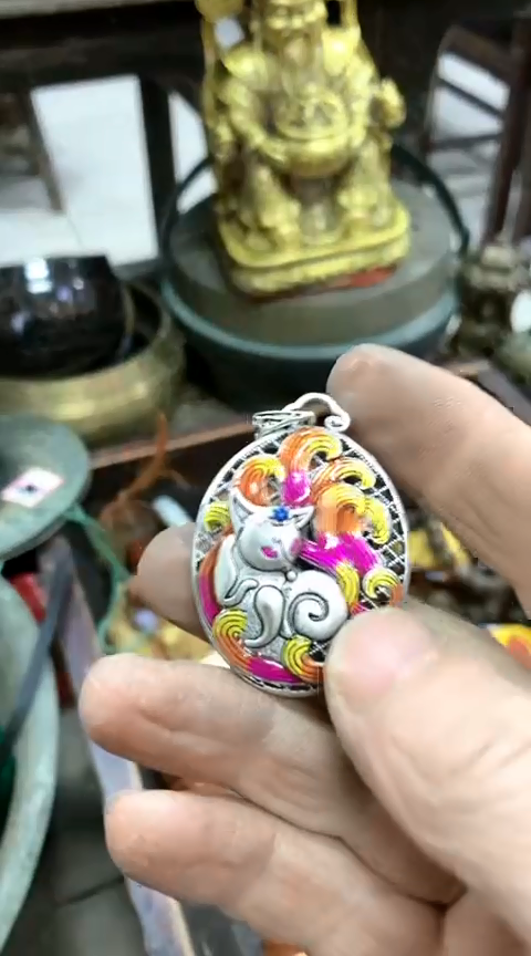 【闪购商品】一物一拍编号烤蓝狐狸挂牌