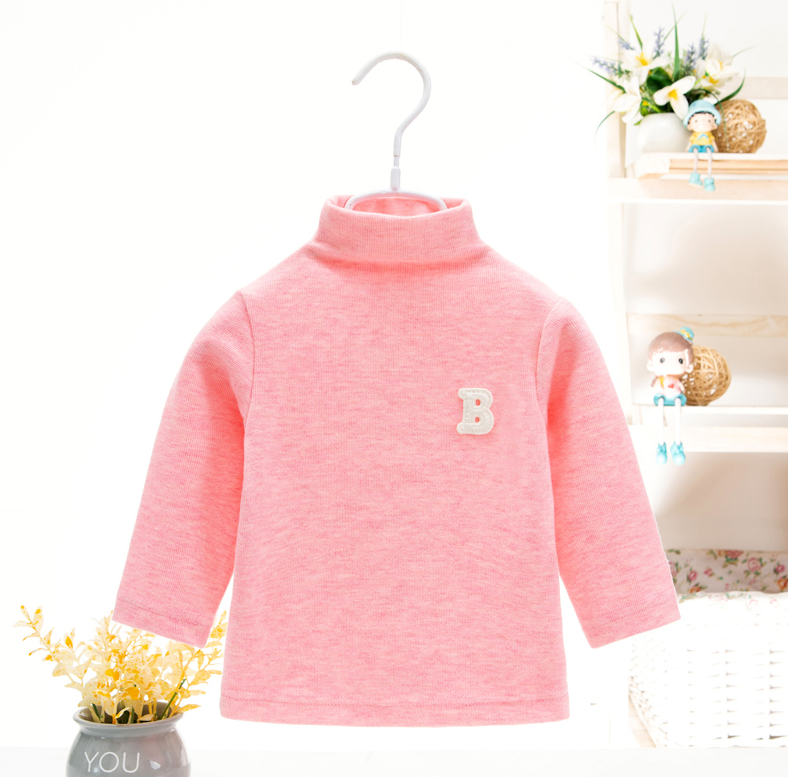 字母高领暖暖打底衫