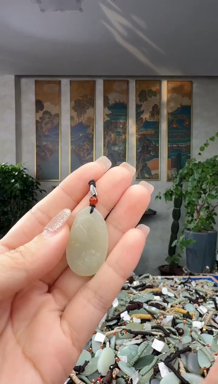 颈饰未镶嵌和田玉拍一发一多样性发货