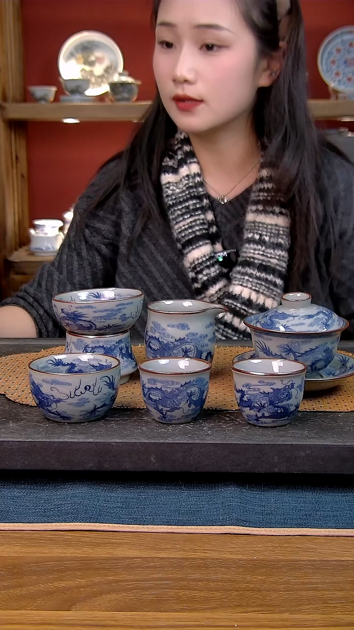 简装家用款6件套 老陶泥开片纹陶瓷茶具