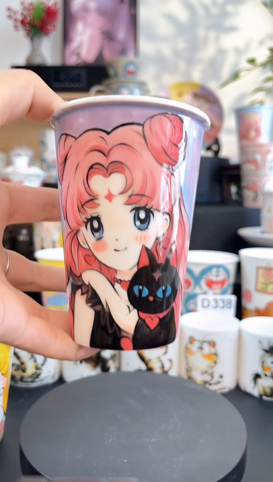 【闪购商品】摆件手工手绘陶瓷小杯杯