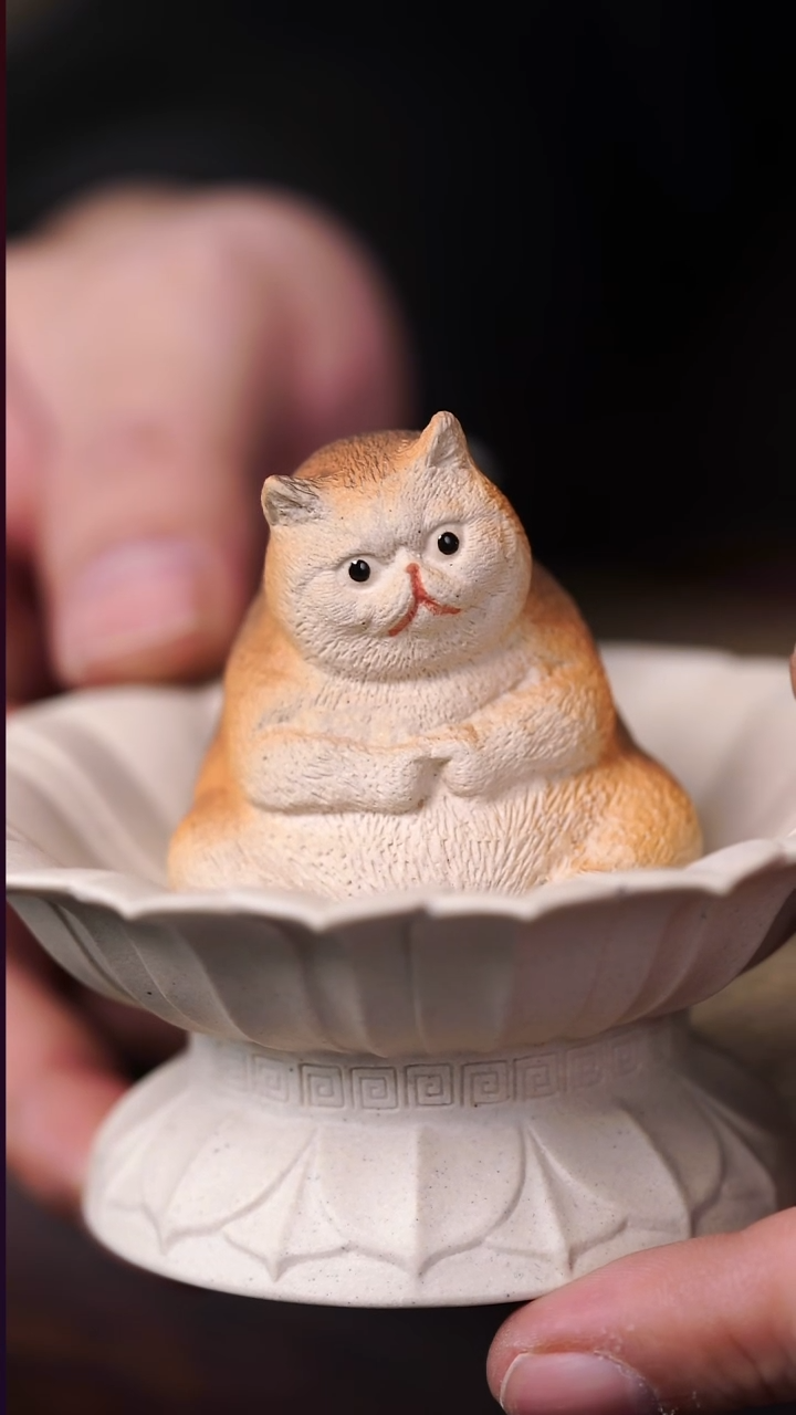 茶壶紫砂老桥说器全手猫