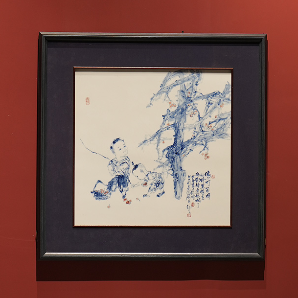lot.10120 880俞暄 江西省工艺美术大师 青花“像小灯笼一样”55*55