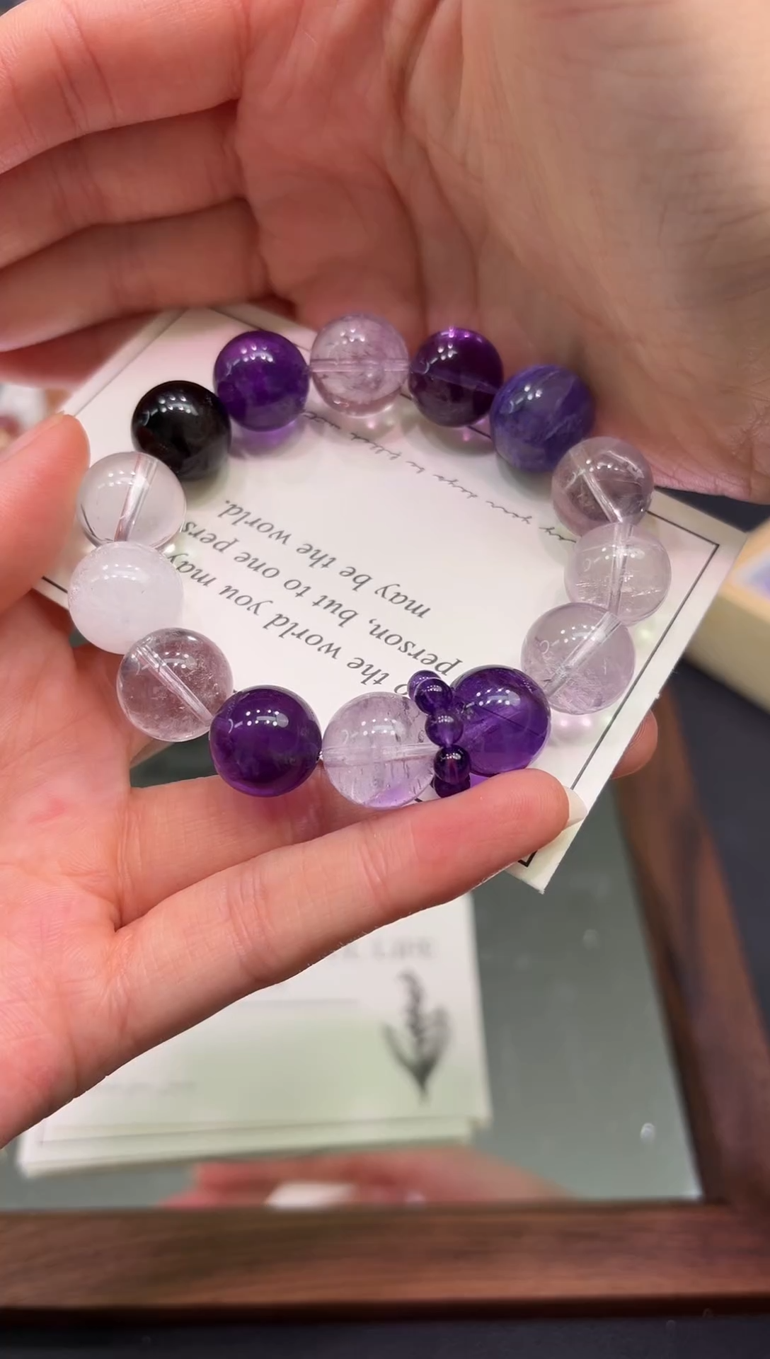 合金手链水晶A005孤品紫手串