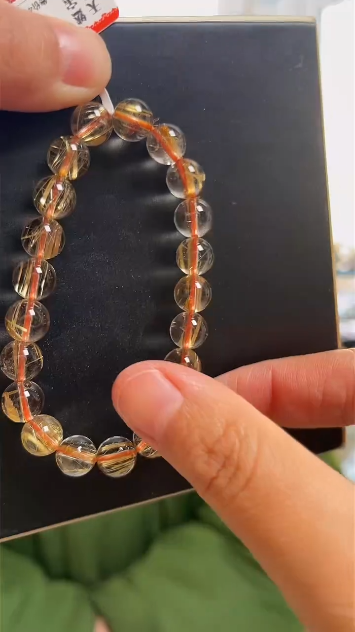 【闪购商品】发晶手链未镶嵌天然钛晶手串多样性发一9mm