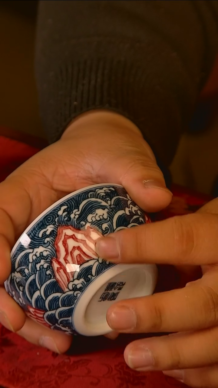 杯手工手绘杯杯很美丽