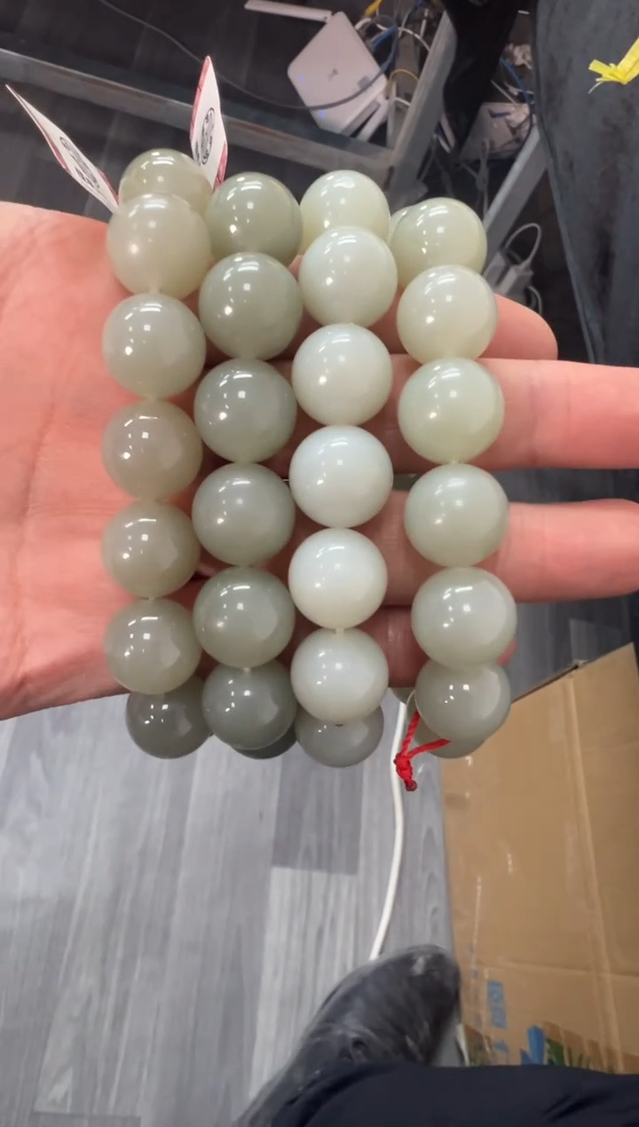 未镶嵌手串和田玉青白玉卡16手串多样性发货