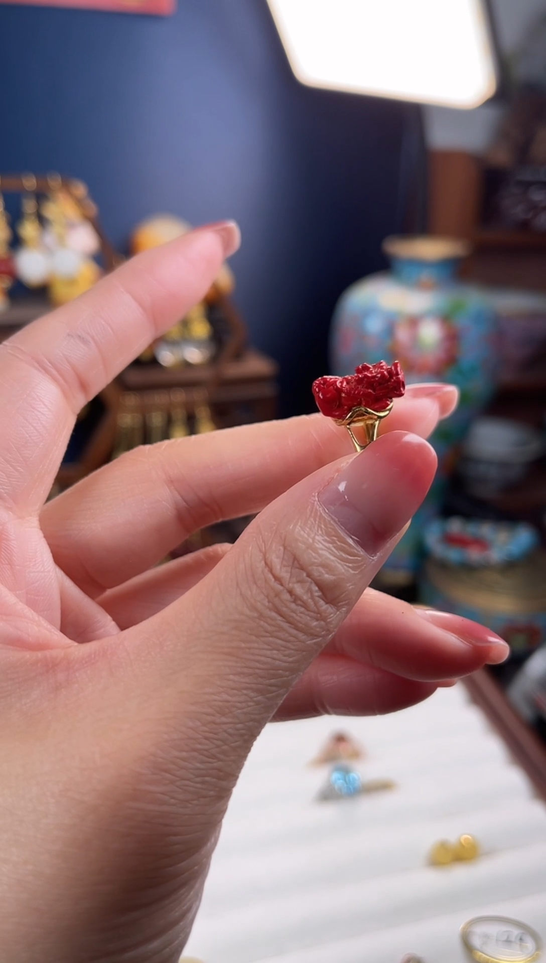手工艺品琉璃阙*，戒指