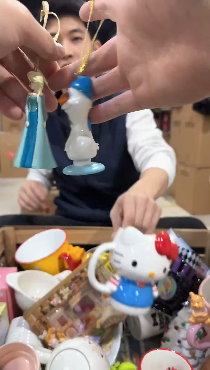 瓷片冰雪奇缘挂件2件套