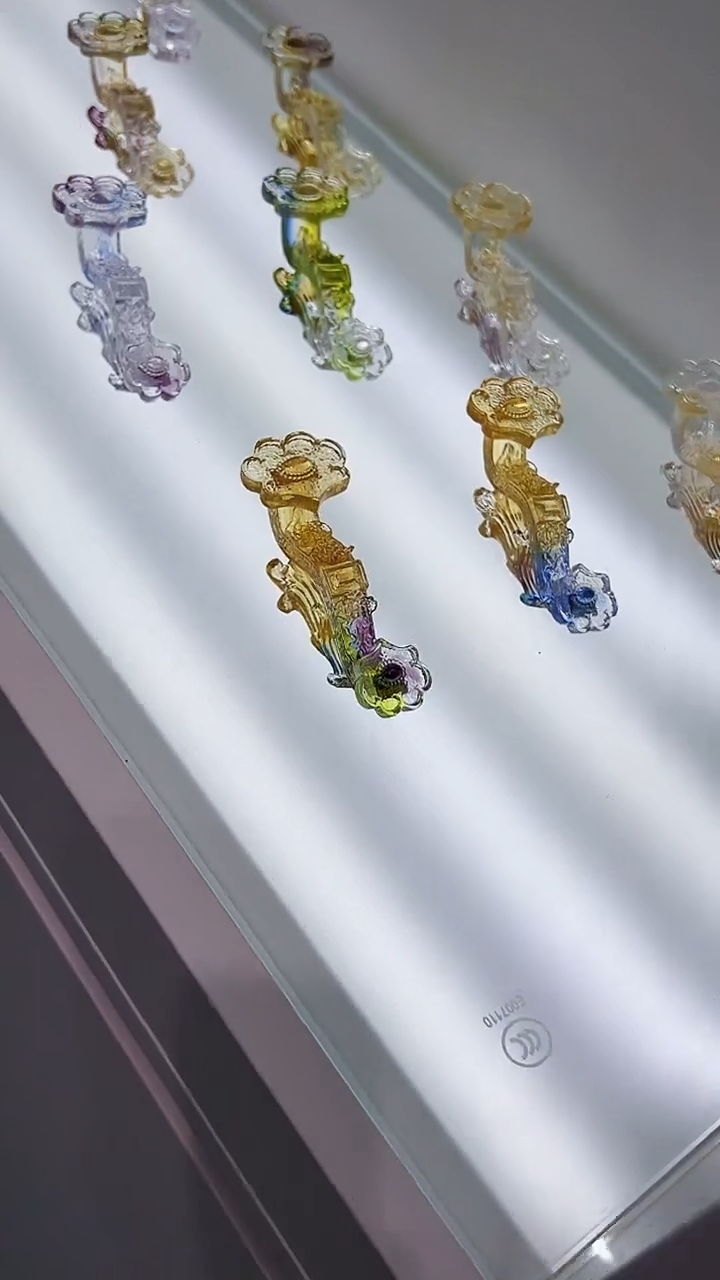 手工艺品琉璃古法琉璃小如意摆件