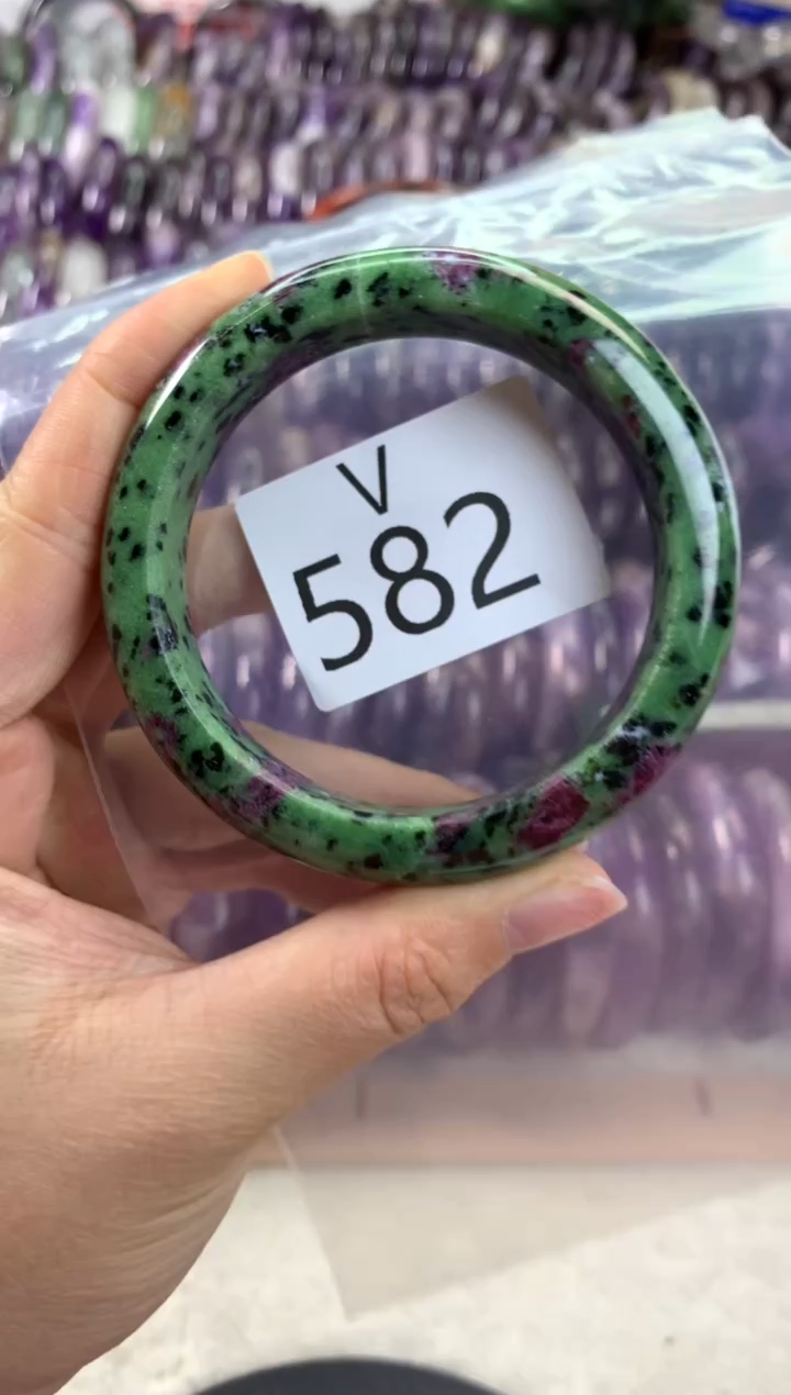 【闪购商品】水晶水晶手镯V未镶嵌582-57