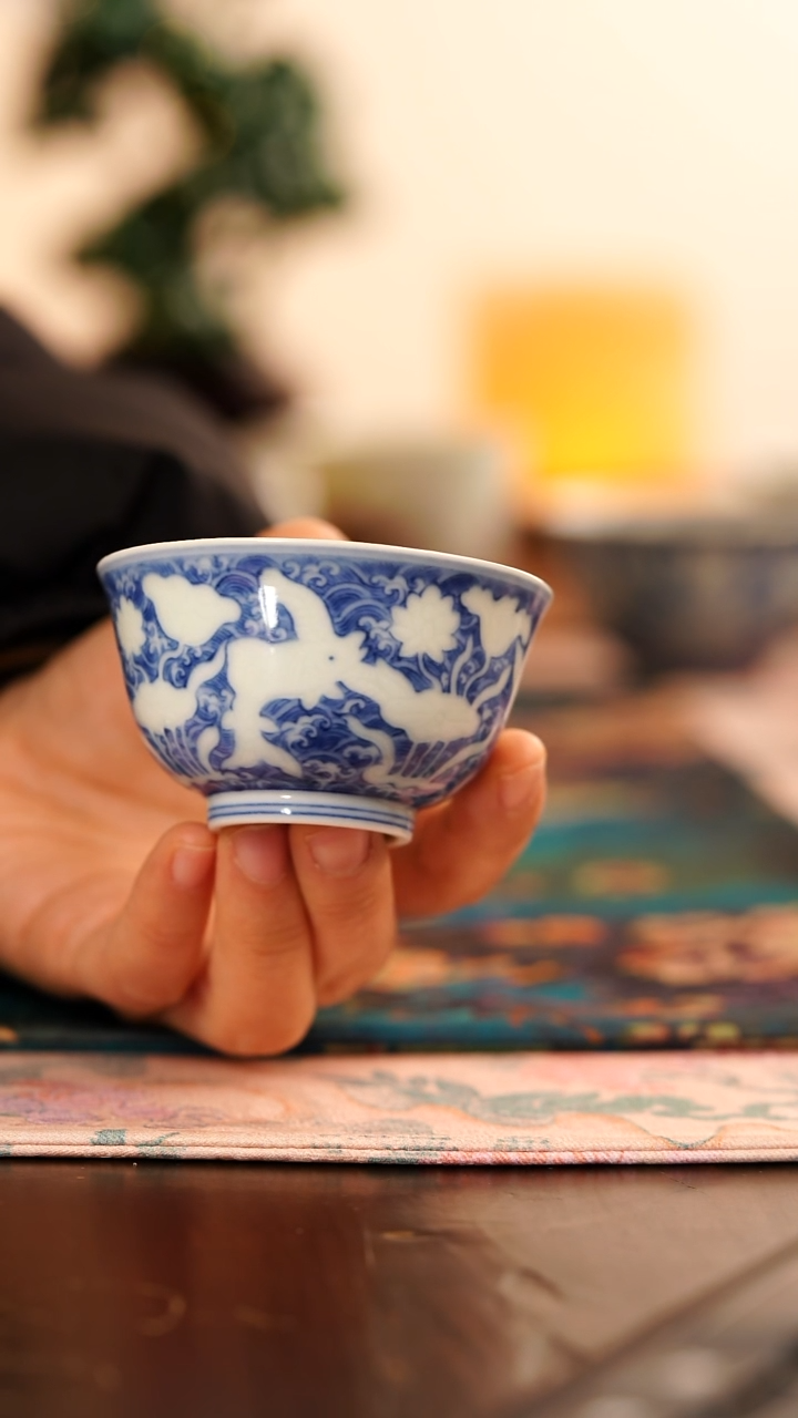 【闪购商品】源明清忆暗刻鱼藻纹