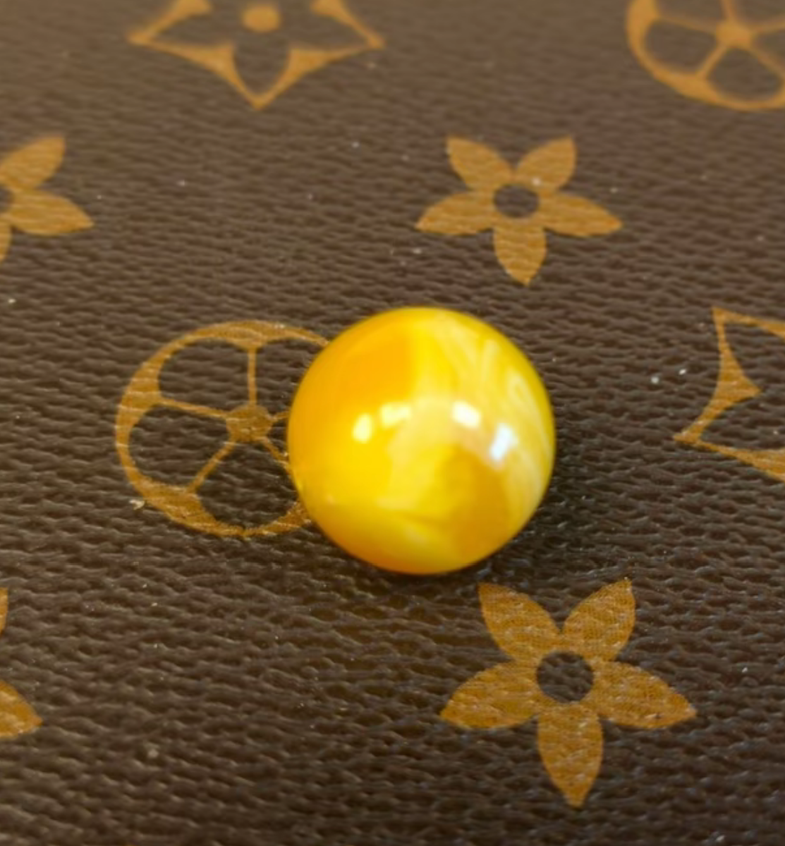 18mm仿蜜蜡文玩配珠经典老蜡单珠配饰(买一赠一)