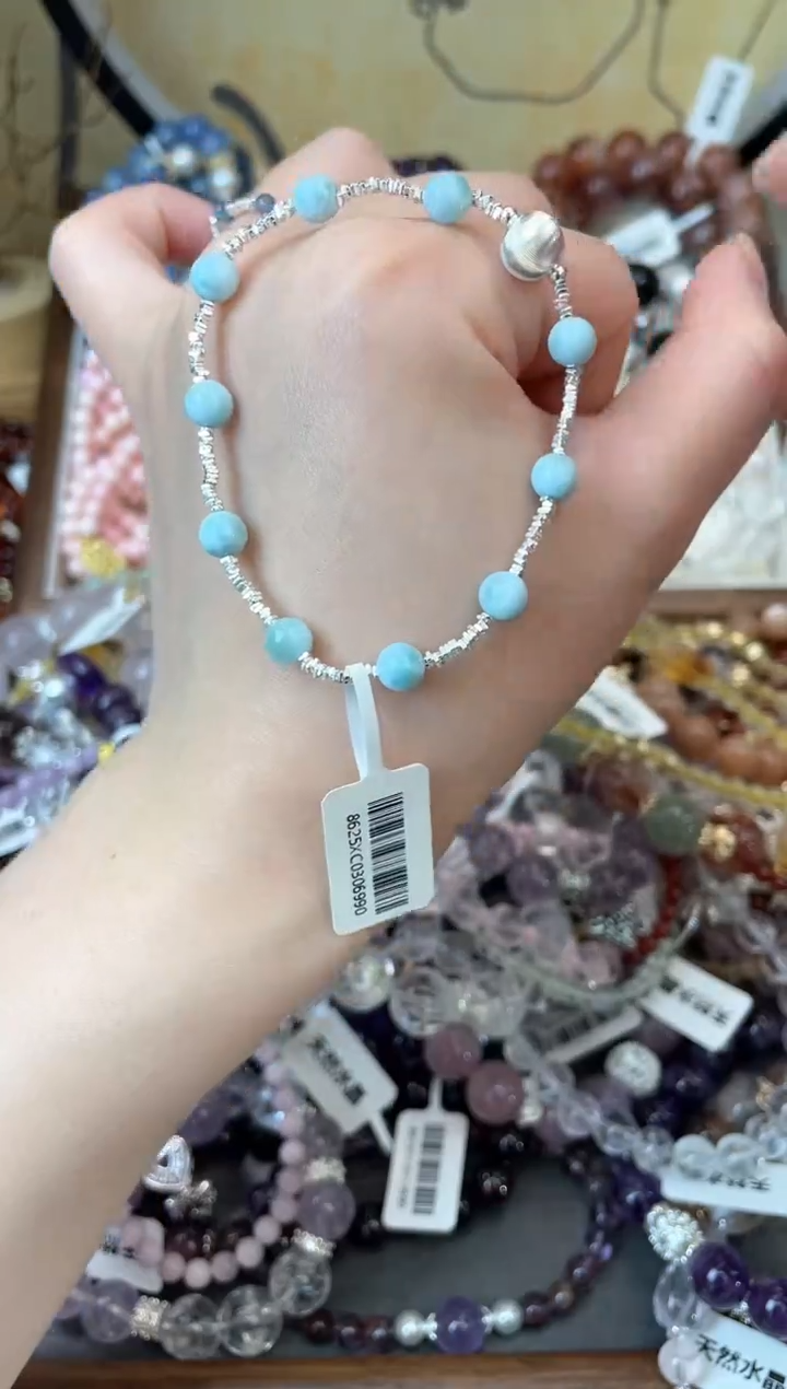 【闪购商品】针钠钙石手饰银S925镶嵌1512