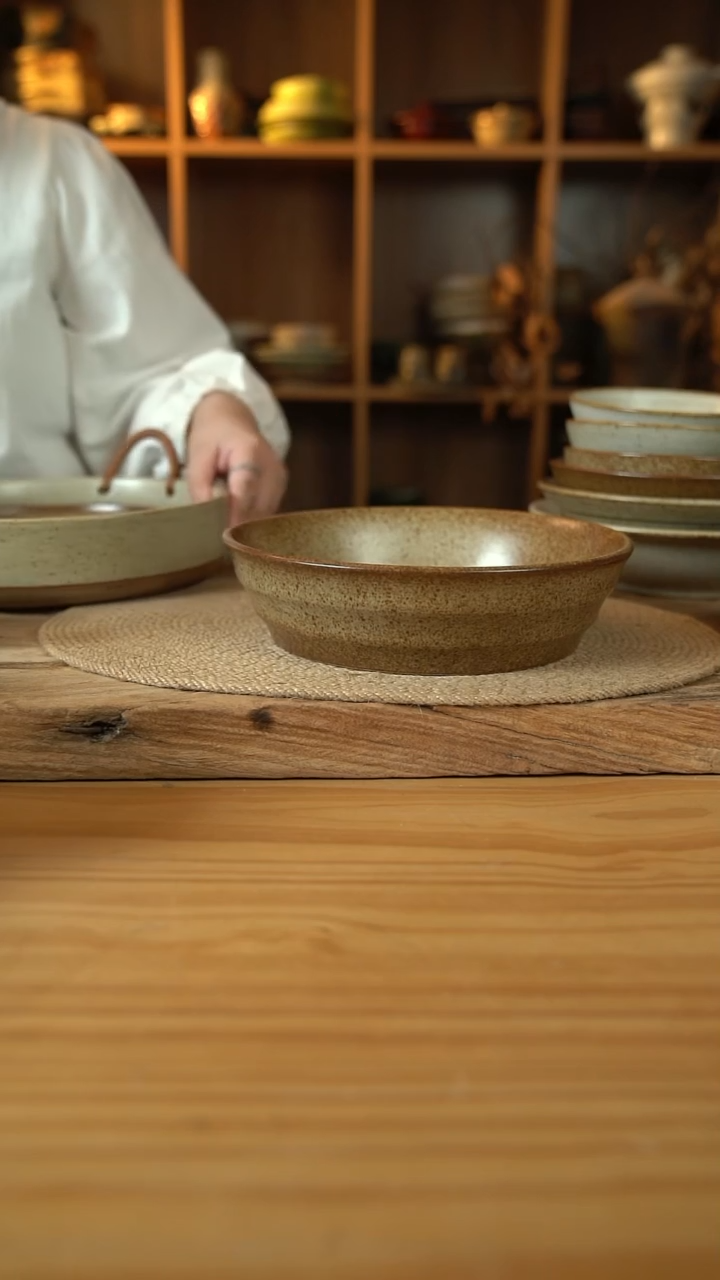 奶奶系列的9英寸螺纹直筒盘1个