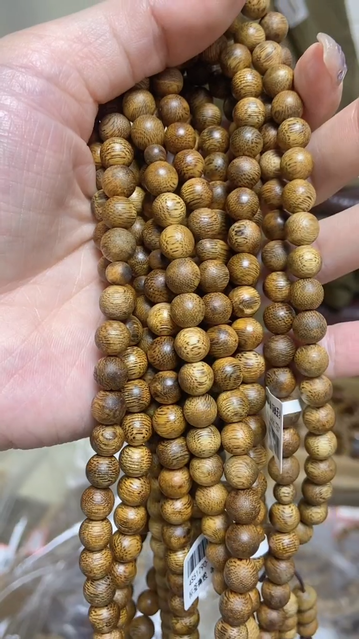 手串沉香海南莺歌绿圆珠长串0.8多样性发其一
