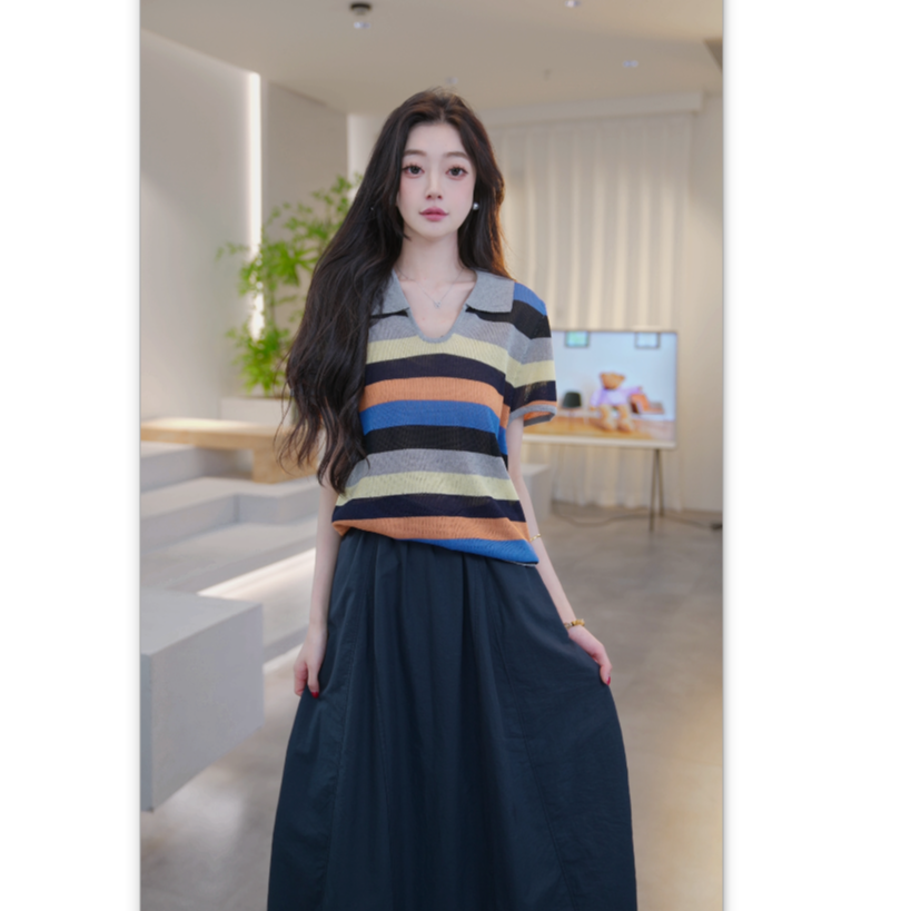 Basic House/百家好新款百搭减龄针织衫 B1325B57352