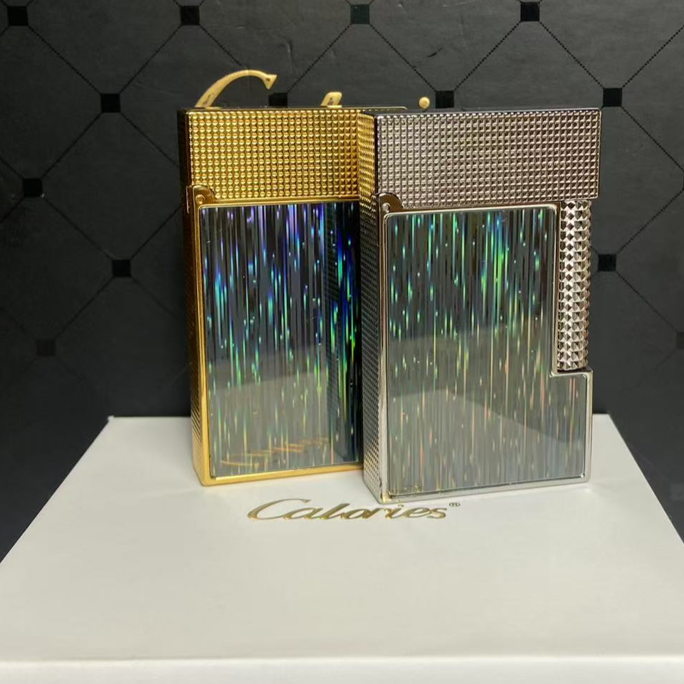 calories暗夜流星 高端炫彩充气朗声打火机耐用经典生日男士礼物